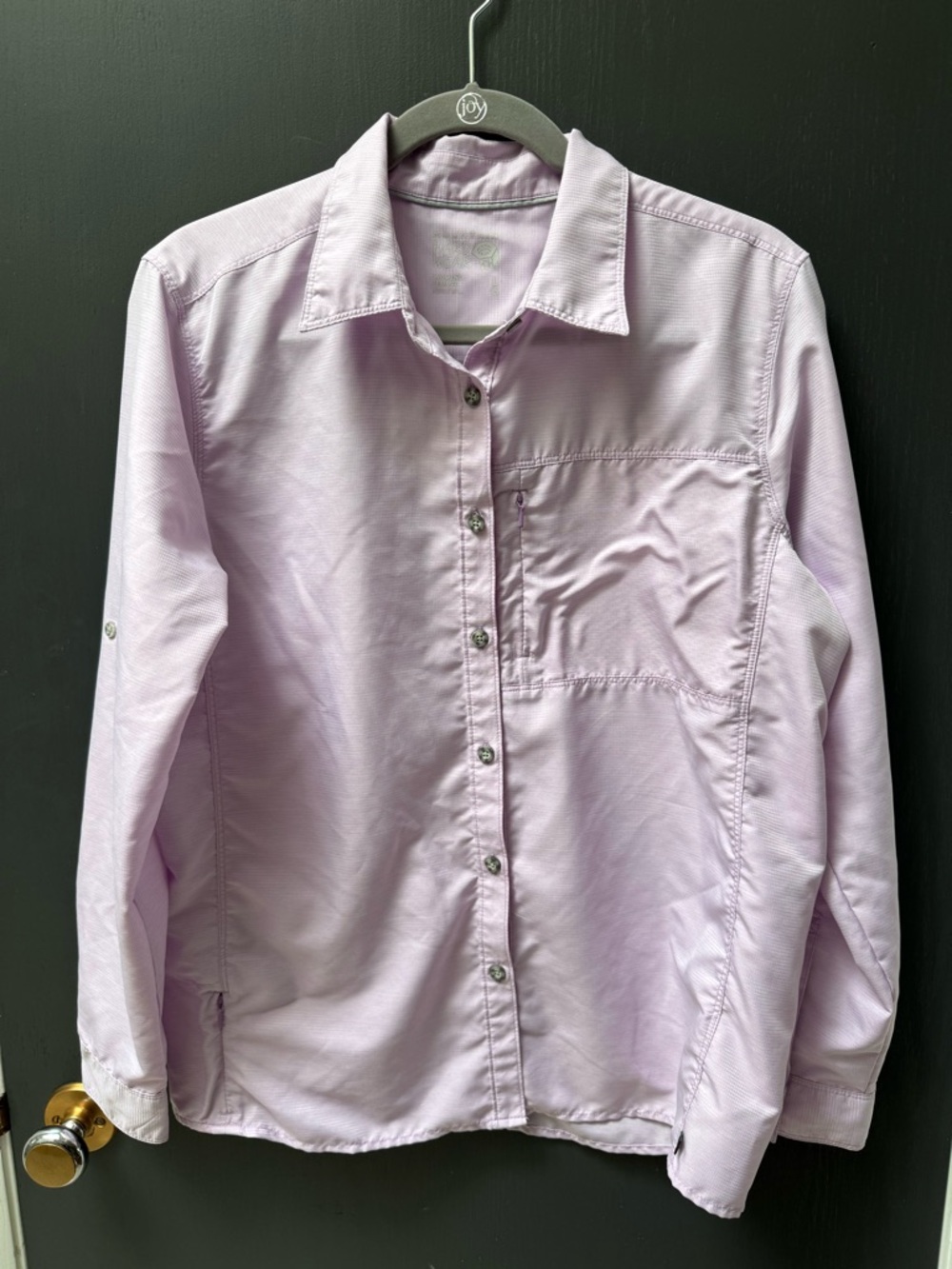 Mountain Hardware Lavender Women’s  Button-Down Sun Shirt Size L